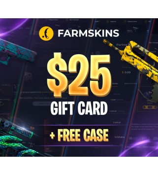 Farmskins $25 Wallet Card + FREE CASE Key GLOBAL